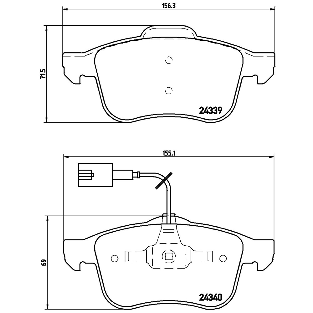 Σετ τακάκια, Δισκόφρενα Brembo P 23 103 για Alfa Romeo - Amortiseronline - Amortiseronline Σετ τακάκια, Δισκόφρενα brembo p 23 103 για alfa romeo - amortiseronline -