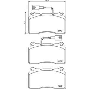 Σετ τακάκια, Δισκόφρενα Brembo P 23 154