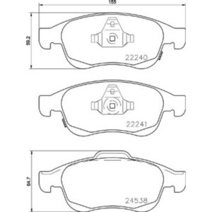 Σετ τακάκια, Δισκόφρενα Brembo P 23 165