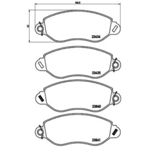 Σετ τακάκια, Δισκόφρενα Brembo P 24 053