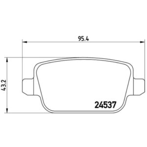 Σετ τακάκια, Δισκόφρενα Brembo P 24 075