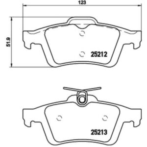 Σετ τακάκια, Δισκόφρενα Brembo P 24 148