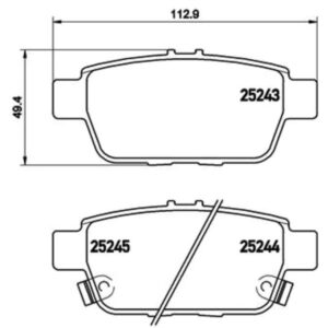 Σετ τακάκια, Δισκόφρενα Brembo P 28 067