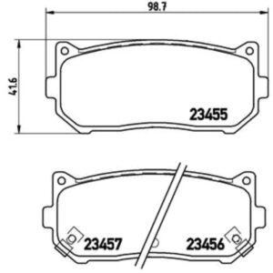 Σετ τακάκια, Δισκόφρενα Brembo P 30 008