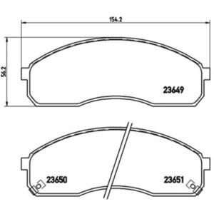 Σετ τακάκια, Δισκόφρενα Brembo P 30 012