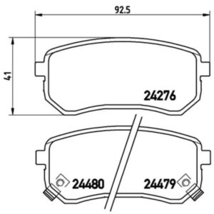Σετ τακάκια, Δισκόφρενα Brembo P 30 033