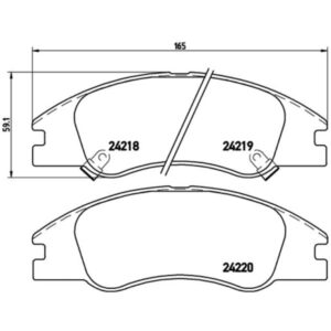 Σετ τακάκια, Δισκόφρενα Brembo P 30 042