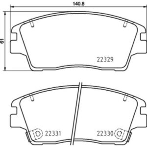 Σετ τακάκια, Δισκόφρενα Brembo P 30 096