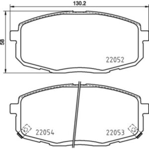 Σετ τακάκια, Δισκόφρενα Brembo P 30 099