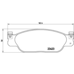 Σετ τακάκια, Δισκόφρενα Brembo P 36 012