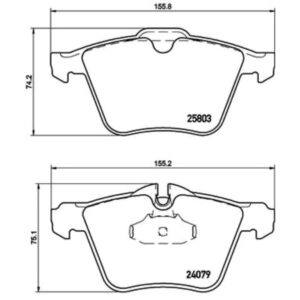 Σετ τακάκια, Δισκόφρενα Brembo P 36 028
