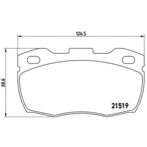 Σετ τακάκια, Δισκόφρενα Brembo P 44 005 για Land Rover
