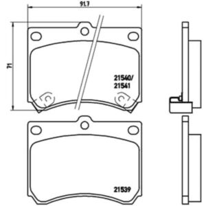 Σετ τακάκια, Δισκόφρενα Brembo P 49 011