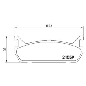 Σετ τακάκια, Δισκόφρενα Brembo P 49 015