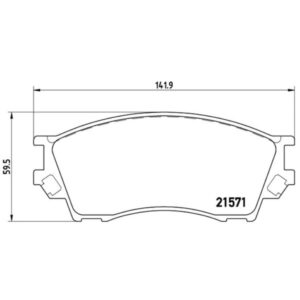 Σετ τακάκια, Δισκόφρενα Brembo P 49 019