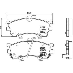 Σετ τακάκια, Δισκόφρενα Brembo P 49 023