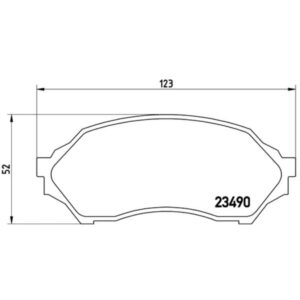 Σετ τακάκια, Δισκόφρενα Brembo P 49 027