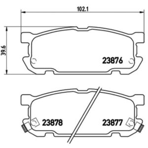 Σετ τακάκια, Δισκόφρενα Brembo P 49 030