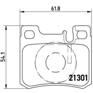 Σετ τακάκια, Δισκόφρενα Brembo P 50 012