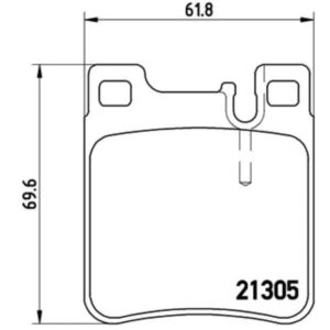 Σετ τακάκια, Δισκόφρενα Brembo P 50 017