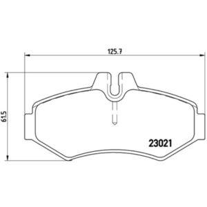 Σετ τακάκια, Δισκόφρενα Brembo P 50 020