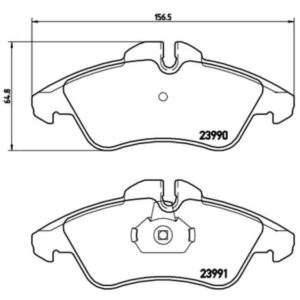 Σετ τακάκια, Δισκόφρενα Brembo P 50 080