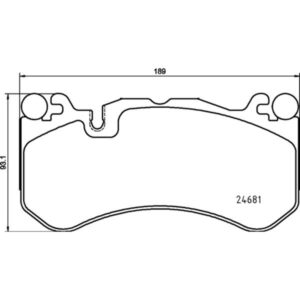 Σετ τακάκια, Δισκόφρενα Brembo P 50 142