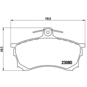 Σετ τακάκια, Δισκόφρενα Brembo P 54 021