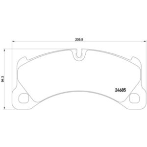 Σετ τακάκια, Δισκόφρενα Brembo P 65 026
