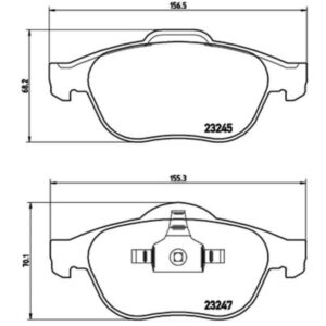 Σετ τακάκια, Δισκόφρενα Brembo P 68 040