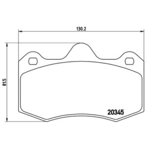 Σετ τακάκια, Δισκόφρενα Brembo P 68 051