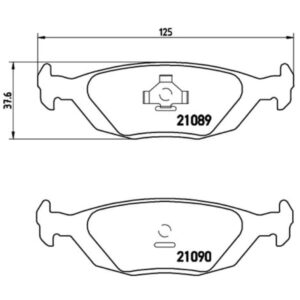 Σετ τακάκια, Δισκόφρενα Brembo P 71 003