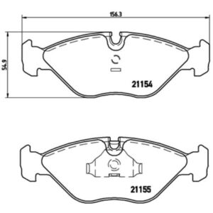 Σετ τακάκια, Δισκόφρενα Brembo P 71 005
