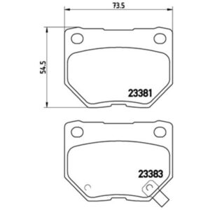 Σετ τακάκια, Δισκόφρενα Brembo P 78 016