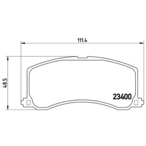 Σετ τακάκια, Δισκόφρενα Brembo P 79 010