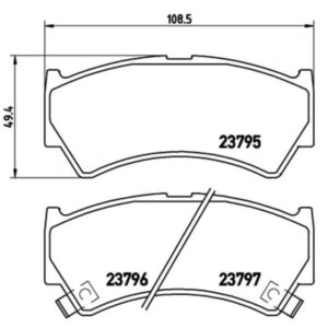 Σετ τακάκια, Δισκόφρενα Brembo P 79 013
