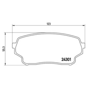 Σετ τακάκια, Δισκόφρενα Brembo P 79 019