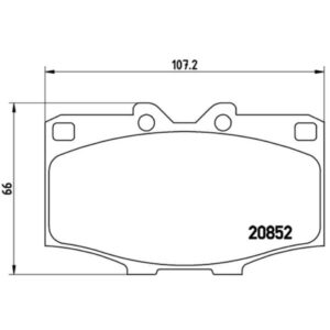Σετ τακάκια, Δισκόφρενα Brembo P 83 006
