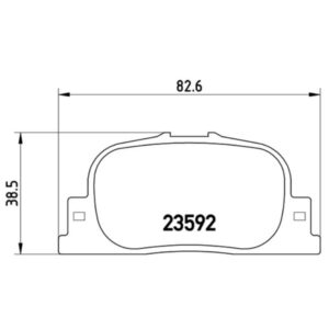 Σετ τακάκια, Δισκόφρενα Brembo P 83 063