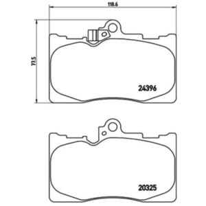 Σετ τακάκια, Δισκόφρενα Brembo P 83 072