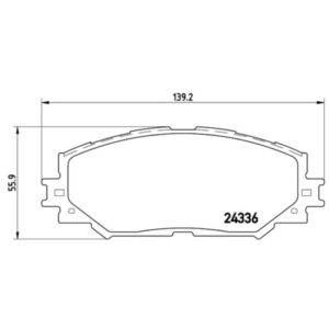 Σετ τακάκια, Δισκόφρενα Brembo P 83 082