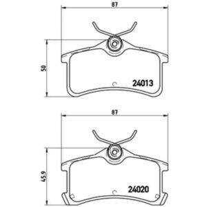 Σετ τακάκια, Δισκόφρενα Brembo P 83 084
