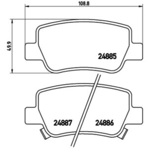 Σετ τακάκια, Δισκόφρενα Brembo P 83 112