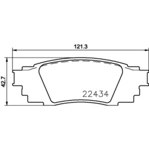 Σετ τακάκια, Δισκόφρενα Brembo P 83 160 για Lexus, Toyota, Suzuki