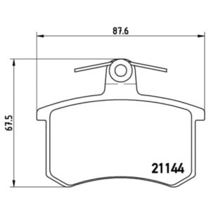 Σετ τακάκια, Δισκόφρενα Brembo P 85 013