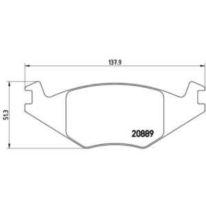 Σετ τακάκια, Δισκόφρενα Brembo P 85 019