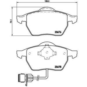 Σετ τακάκια, Δισκόφρενα Brembo P 85 026