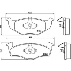 Σετ τακάκια, Δισκόφρενα Brembo P 85 030