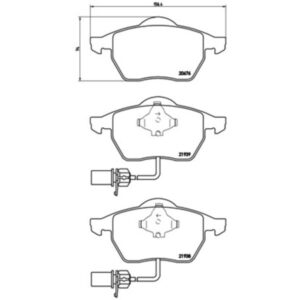 Σετ τακάκια, Δισκόφρενα Brembo P 85 037