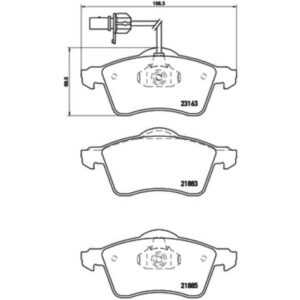 Σετ τακάκια, Δισκόφρενα Brembo P 85 049
